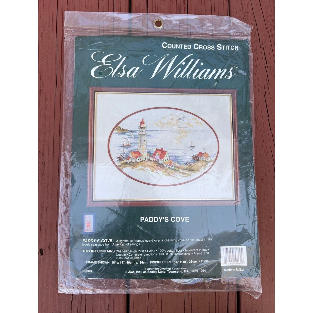Elsa Williams Paddy's Cove Counted Cross Stitch Kit Lighthouse JCA 02069